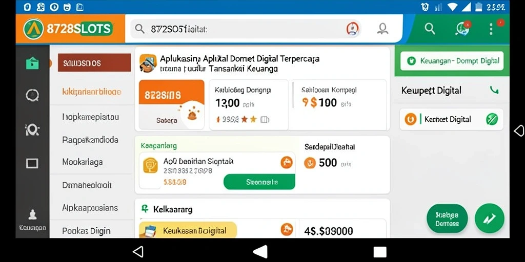 Antarmuka pengguna 8728SLOTS yang praktis dan mudah digunakan.