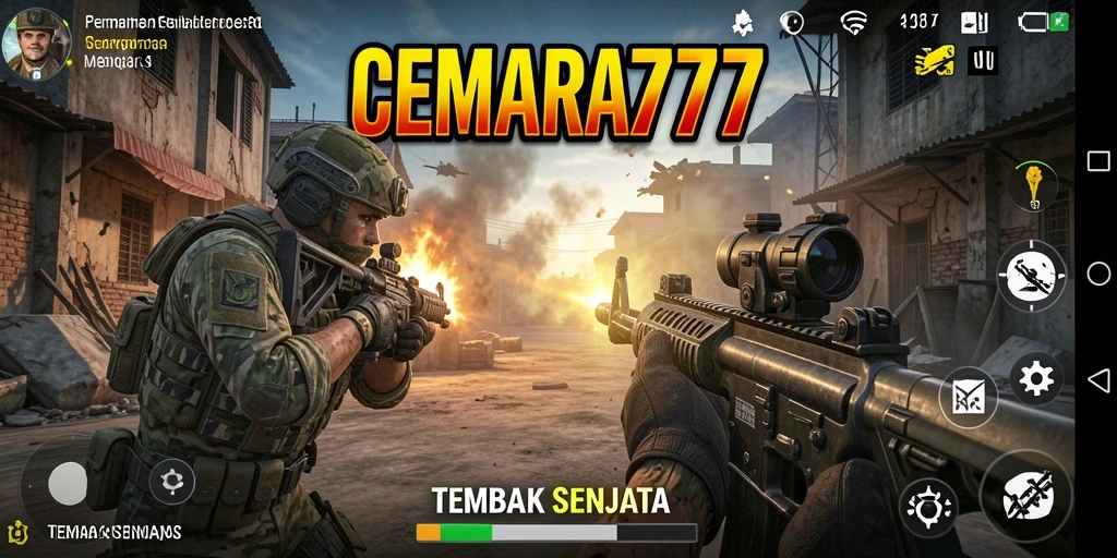 Tampilan antarmuka CEMARA777 yang menarik dengan berbagai senjata.