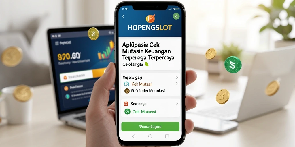 Antarmuka aplikasi HOPENGSLOT untuk cek mutasi transaksi.