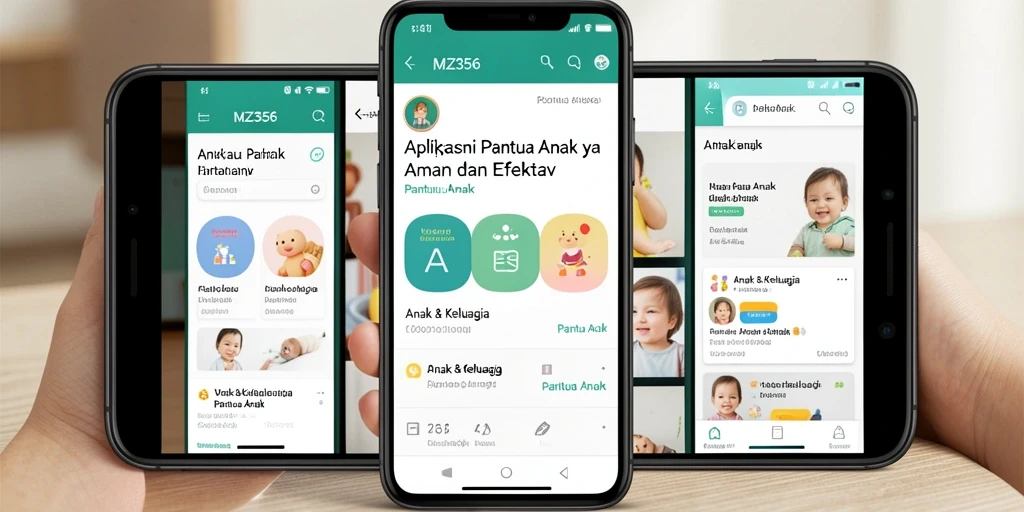 Antarmuka MZ356 yang menunjukkan fitur Pantau Anak yang intuitif.