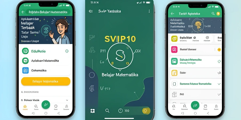 Tampilan antarmuka SVIP10 yang menarik dan fungsional untuk belajar matematika.