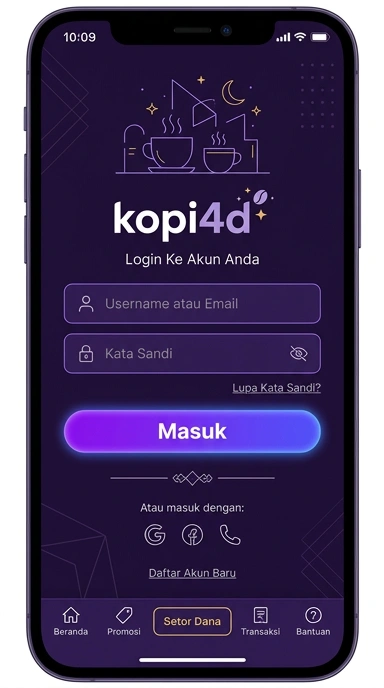 Panduan Login Akun kopi4d untuk Pengguna Android